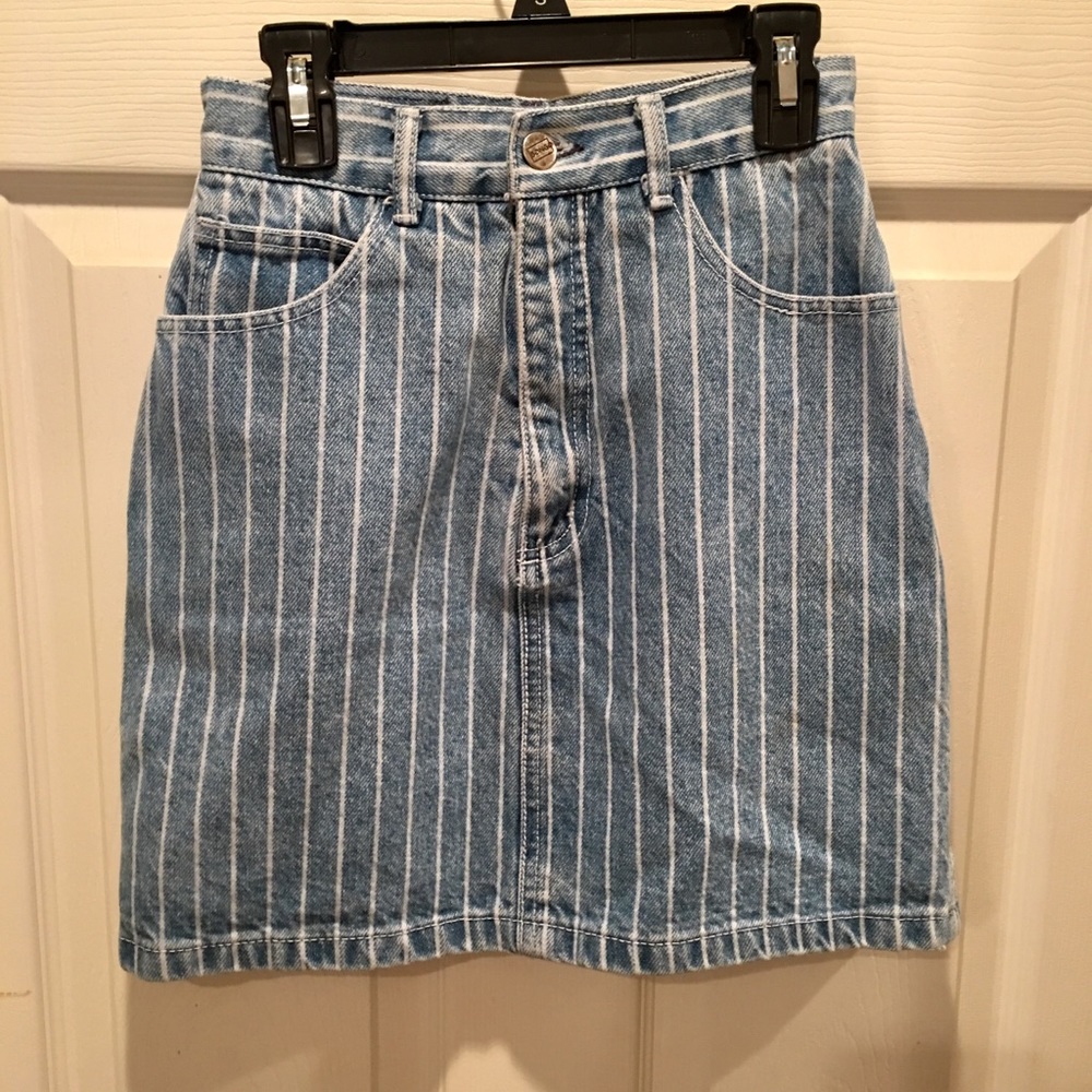 Vintage Bingo Jean Skirt